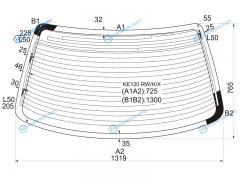 KE120 RWHX Стекло заднее с обогревом TOYOTA COROLLA 4D SED 95-00