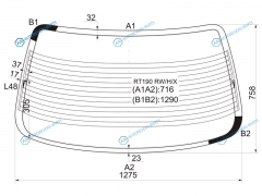 RT190 RWHX Стекло заднее с обогревом TOYOTA CORONACARINA E 4D 92-96