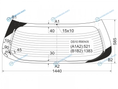 DS10 RWHX Стекло заднее с обогревом TOYOTA GAIA 98-04