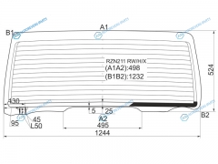 RZN211 RWHX Стекло заднее с обогревом TOYOTA HILUX SURF4-RUNNER 02-09