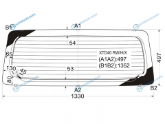 XTD40 RWHX Стекло заднее с обогревом TOYOTA LITETOWNACEDAIHATSU GRAN MAX 08-