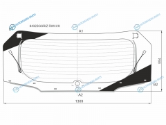 8432BGSRIZ RWHX Стекло заднее с обогревом TOYOTA RAV4 XA5 19-
