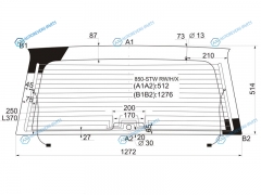850-STW RWHX Стекло заднее с обогревом VOLVO V70 97-00VOLVO 850 5D 91-97