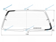 6093BGNHB Стекло заднее с обогревом ВАЗ 2195DATSUN MI-DO 5D HBK 15-