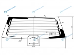 SPG-2111 RWHX Стекло заднее с обогревом ВАЗLADA 2111 5D WGN 97-09