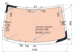 AUDIA8 LRWWX Стекло заднее с обогревом триплекс AUDI A8 94-02