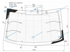 BMW-G11 LRWHX Стекло заднее с обогревом триплекс BMW 7-SERIES G1112 16-
