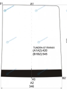 TUNDRA-07 RWMX Стекло заднее центральная часть TOYOTA TUNDRA PICKUP 07-