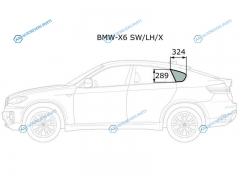 BMW-X6 SWLHX Стекло кузова (собачник) заднее левое BMW X6 E71 08-14