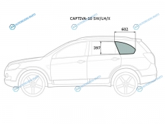 CAPTIVA-10 SWLHX Стекло кузова (собачник) заднее левое CHEVROLET CAPTIVA 10-16