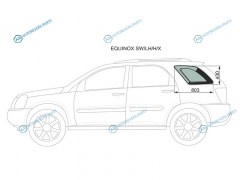 EQUINOX SWLHHX Стекло кузова (собачник) заднее левое CHEVROLET 04-09
