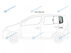 YRV SWLHX Стекло кузова (собачник) заднее левое DAIHATSU 00-05