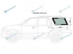 DQ09934 SWLHX Стекло кузова (собачник) заднее левое FORD EXPEDITIONLINCOLN NAVIGATOR 02-06
