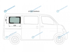 XTD40 SWRHX Стекло кузова (собачник) заднее правое TOYOTA LITETOWNACEDAIHATSU GRAN MAX 08-