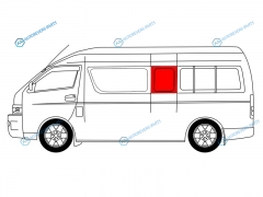 RH200-LU SFLH2X Стекло кузова переднее левое N2 TOYOTA HIACE H200 (LUXURY VERSION) 04-