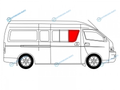 RH200-ST-L SFRH1X Стекло кузова переднее правое N1 OYOTA HIACE H200 (STANDARD) LHD 04-