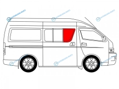 RH200-ST-R SFRH1X Стекло кузова переднее правое N1 TOYOTA HIACE H200 (STANDARD) 04-