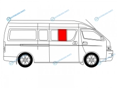 RH200-ST-L SFRH2X Стекло кузова переднее правое N2 OYOTA HIACE H200 (STANDARD) LHD 04-