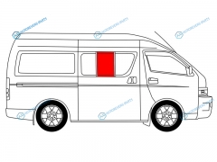 RH200-4D5D-R SFRH2X Стекло кузова переднее правое N2 TOYOTA HIACE H200 (STANDARD) 04-