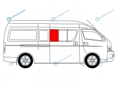 RH200-ST-L SFRH3X Стекло кузова переднее правое N3 OYOTA HIACE H200 (STANDARD) LHD 04-