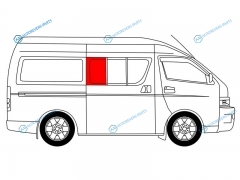 RH200-4D5D-R SFRH3X Стекло кузова переднее правое N3 TOYOTA HIACE H200 (STANDARD) 04-
