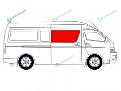 RH200-LU SFRH1X Стекло кузова переднее правое цельное TOYOTA HIACE H200 (LUXURY VERSION) 04-