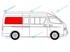 RH200-LU SRRHX Стекло кузова среднее правое цельное TOYOTA HIACE H200 (LUXURY VERSION) 04-
