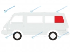 KIA2.7 SRLH2 Стекло кузова среднее левое N2 KIA BESTA 94-97