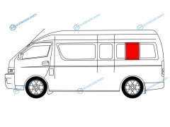 RH200-ST-L SRLH2X Стекло кузова среднее левое N2 TOYOTA HIACE H200 (STANDARD) 04-