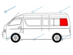 RH200-ST-L SRLH3X Стекло кузова среднее левое N3 TOYOTA HIACE H200 (STANDARD) 04-