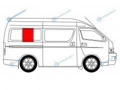 RH200-4D5D-R SRRH2X Стекло кузова среднее правое N2 TOYOTA HIACE H200 (STANDARD) 04-