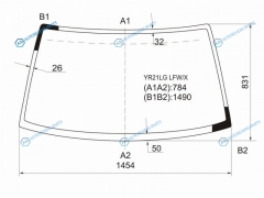 YR21LG LFWX Стекло лобовое (без выреза) TOYOTA TOWNACELITEACE 92-96