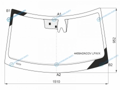 4459AGNCOV LFWX Стекло лобовое + камера KIA SOUL 19-