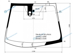 T5A-R-CP-2Z LFWX Стекло лобовое + 2 камеры HONDA FIT HBK T5A 13-20SHUTTLE 5D WGN 15-20
