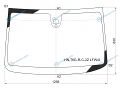 HN-T6G-R-C-2Z LFWX Стекло лобовое + 2 камеры HONDA N-WGN 5D HBK 13-19