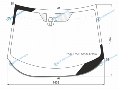 HON-T7A-R-CP-2Z LFWX Стекло лобовое + 2 камеры HONDA VEZEL 5D 13-