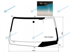 TOYT0463 Стекло лобовое + антенна (без скобы) TOYOTA HILUX PICK UP 15- FORTUNER 15-