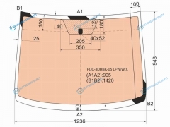 FOX-3DHBK-05 LFWWX Стекло лобовое + антенна VOLKSWAGEN FOX 05-11