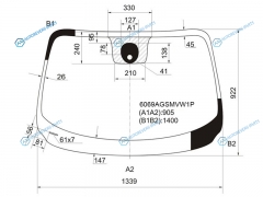 6069AGSMVW1P Стекло лобовое + дд (Английская сборка) NISSAN JUKE 10-