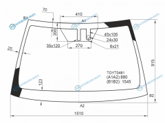 TOYT0481 Стекло лобовое + дд TOYOTA CAMRY XV70 17-