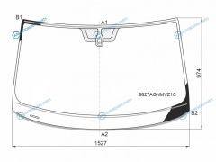8627AGNMVZ1C Стекло лобовое + дд VOLKSWAGEN TIGUAN 17-