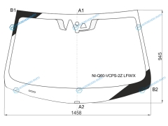 NI-Q60-VCPS-2Z LFWX Стекло лобовое + дд 2 камеры INFINITI Q60 2D COUPE 2017-