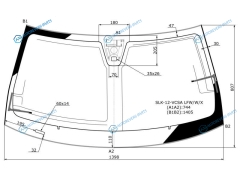 SLK-12-VCSA LFWWX Стекло лобовое + дд антенна MERCEDES-BENZ SLK-CLASS R172 11-15