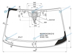 8633AGACMVZ10 Стекло лобовое + дд камера AUDI A5 CPESPORTBACK 17-