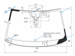8644AGACMVZ LFWX Стекло лобовое + дд камера AUDI A6 (C8) 45D 18-