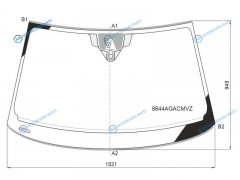 8644AGACMVZ Стекло лобовое + дд камера AUDI A6 (C8) 45D 18-