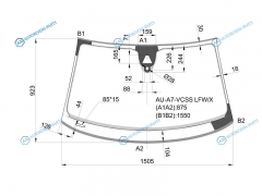 AU-A7-VCSS LFWX Стекло лобовое + дд камера AUDI A7 SPORTBACK 10-12