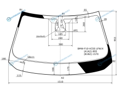 BMW-F10-VCSS LFWX Стекло лобовое + дд камера BMW 5-SERIES F1011 45D 10-12