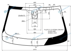 F12F13-12-VCSSH LFWHX Стекло лобовое + дд камера BMW 6-SERIES F1213 CBR 12-17