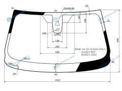 BMW-X4-15-VCSSH LFWX Стекло лобовое + дд камера BMW X4 F26 14-18
